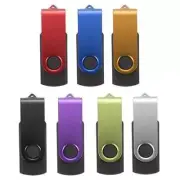 Bulk Lot 50pcs 1/2/4/8GB Swivel USB Flash Drive Memory Stick Disk Custom LOGO