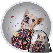 Funny Cute Little Dog Beach Towel