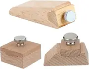 Anneome 3pcs Wooden Sanding Block Durable Wedge Hand Sandpaper Block for Polishing for Woodworking Edges and DIY Crafts