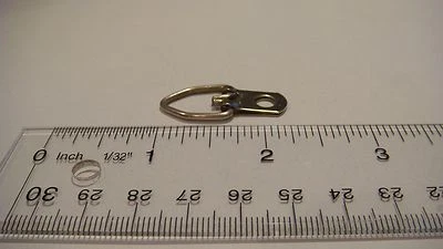 50 MEDIUM ZINC PLATED TRIANGLE D-RING PICTURE HANGERS 50 # 6 3/8" SCREW +SAMPLE