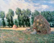 Claude Monet - Haystacks Giclee Fine Art Print Reproduction on Canvas 36"
