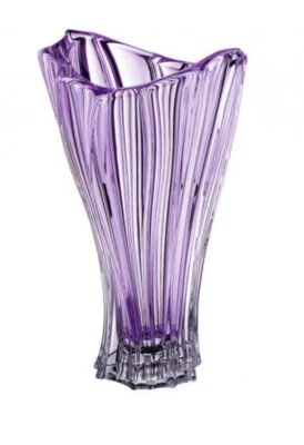 Vase 12 "Crystal Glass Amethyst Bud Vase Home Decor Bohemia Crystal Flower Vase