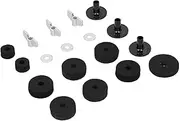 Fdit Professional Dishes Package of the 18 PCs Class with Stainless Steel Wing Nuts, Performance Improvement for Battery Set Enthusiasts, Black/silver