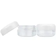 12 Jars 15 gram/ml White Small Lid Cosmetic Empty Sample Makeup Cream Lip Balm