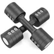 Adjustable Weight Dumbbells Set- A Pair 4lb 6lb 8lb 10lb (2lb-5lb Each) Free