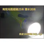 【台灣賣家】XO025 磁控開關強光潛水 防水手電筒 潛水手電筒 LED 潛水手電筒 潛水照明兩用 進口CREE燈泡