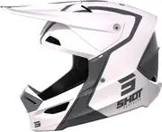 Shot Furious Reflex Motocross Helmet, grey-white, Size XL for Men Grey White