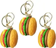 [Holibanna] Burger Keychain Car Key Ring Keychain for Car Keys Decorative Accessory