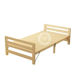 折疊拼接床無縫加寬加長實木帶護欄床架兒童單人小床定做大床邊床