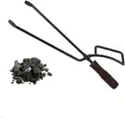 Fireplace Tongs Log Grabber,Heavy Duty BBQ Charcoal Tongs,Wood Fired Oven Tool f