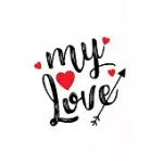 MY LOVE: UNIQUE VALENTINE JOURNAL FOR TRUE LOVERS - 6 X 9 LOVE RELATED GIFTS FOR COUPLES AND LOVERS