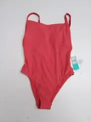 Women's Swimsuit 1 Piece "80's Tank Maillot Inka Rib" Orange - SEAFOLLY 00533