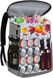 Backpack Cooler – Insulated Lunch Carrier, Waterproof Cooler Tote | Portable Fishing Food Backpack, Leakproof Outdoor Travel Chill Cooler for Hiking Shopping Work Travel Boating and Fishing