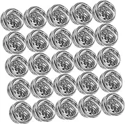 GRADENEVE 50 Sets Multi Function Locking Pin Backs Lightweight Clutch Pins for Crafts Tie Tacks Badges and Jewelry Making Secure and Easy to Use Finish