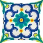 DIY Needlepoint/Tapestry Pillow Kit "Portuguese ornament" 16x16 in / 40x40 cm
