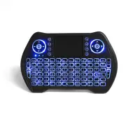MT-10 2.4G Wireless Three Color Backlit Rechargeable Mini Keyboard Touchpad Air Mouse Airmouse