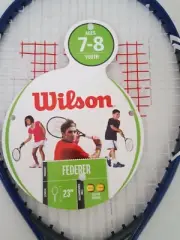 Wilson Roger Federer 23" Youth Tennis Racket 3-5/8” Blue/Grey WRT20160U New!!
