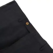 PT01 NWT Flat Front Dress Pants Size 52 36 US Dark Blue Plaid Wool Blend
