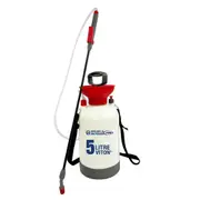 Spear & Jackson 5L Garden Pressure Sprayer Handheld Bottle w/ Viton Seals White