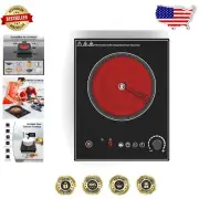 1800W Portable Electric Cooktop with Touch & Knob Control for Versatile Cooking