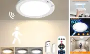 Rechargeable Motion Sensor Ceiling Light with Remote - Magnetic Wireless