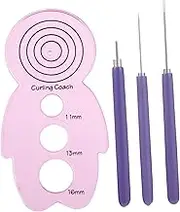 HEALSOPTHY 4pcs Paper Quilling Tool Curling Pen Slotted Quilling Needle Rolling Tool for Crafting Card Making and Holiday Decorations