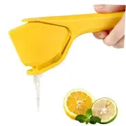 Lemon Squeezer, Effortless Manual Flat Lime Juicer Squeezer, Hand Citrus Yellow