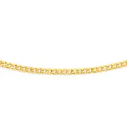 9ct Gold 45cm Solid Flat Curb Chain