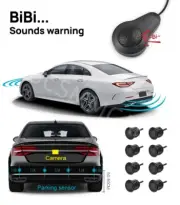 8 Parking Sensors Car Backup Reverse Front Rear Radar System Alert Alarm Kit (for: Peugeot)