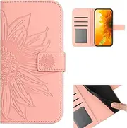 Compatible with Nothing Phone (1) 5G Case,Compatible with Nothing Phone (1) 5G Cover Flip Kickstand Card Slots Magnetic Closure Pink
