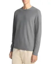 Vince Pima Pique Long Sleeve Tee