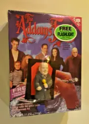 THE ADDAMS FAMILY CEREAL NEW SEALED w/ UNCLE FESTER Flashlight Toy 1991