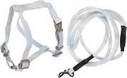 JUMPLAWN Cat Adjustable Harness Vest and Leash Kittens Comfortable Breathable Pet Outfit for Walking and Festivals Charming Cat Kitten Accessories