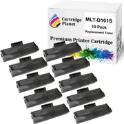 10-Pack Compatible Toner Cartridge for Samsung MLT-D101S MLTD101S SU698A (1,500 Pages) for Samsung ML2160 ML2164 ML2165 ML2165W SCX3400 SCX3405F SCX3405FW SF760P