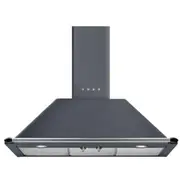 Smeg 90cm Victoria Chimney Rangehood - Grey
