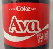 Share A Coke With Ava 2025 Personalized Gift Limited Edition Coca-Cola Bottle