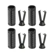Shoelace Tips, 4Pcs Shoelace Head Tips for DIY Shoes String, Black Style B