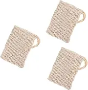 FRCOLOR 3sets Bubble-boosting Foaming Net Soap Pouch Net Sack for Handmade Soap Easy Closure Non-slip Durable 5pcs*3