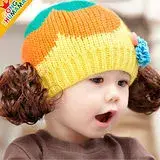 在飛比找遠傳friDay購物優惠-韓版秋冬卡哇伊假髮兒童造型帽