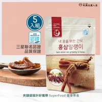 在飛比找momo購物網優惠-【振興高麗人蔘】韓國高麗蜂蜜紅蔘條5入組(健康零食輕巧小包裝