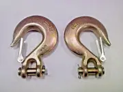 ( 2) 1/2" Grade 70 Clevis Safety Slip hooks, Alloy - FREE SHIPPING in USA.