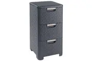 Curver Style Storage 3 Drawer Set - Grey (14L)