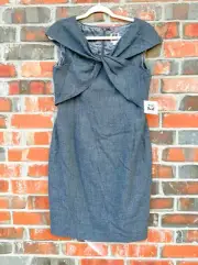 NWT Anne Klein Suit Separates Lined Sleeveless Grey Cloud Dress Ivy League 10