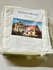 Brahms Mount Sandpiper Baby Cotton Blanket White