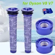2x Pre & Post HEPA Filter For Dyson V8 V7 Animal Absolute Vacuum Replacement AU