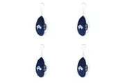 4x AFL Carlton Footy Sports Keyclip Accessory Bag Hang Keychain Merchandise 10cm