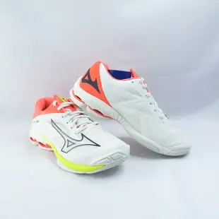 Mizuno WAVE LIGHTNING Z7 男女排球鞋 3E楦 V1GA230003 白橘黃【iSport愛運動】