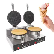 GorillaRock Waffle Cone Maker | Commercial Double Waffle Cone Iron | Nonstick