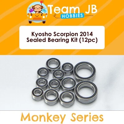 Kyosho Scorpion 2014 - 12 Pcs Rubber Sealed Bearings Kit