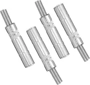 SEWACC 4 Pack 6.35mm Female Socket Connector for Microphone/Speaker Cable Zinc Alloy Jack
